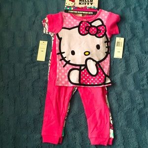 NWT! Hello Kitty 🐱 2 cotton sleepwear sets, 18m